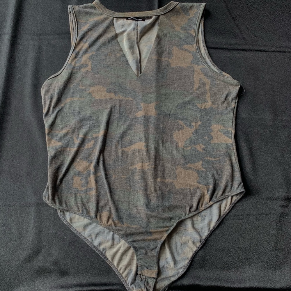 Charlotte Russe camo bodysuit